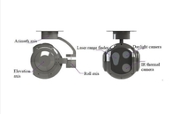 Small Size Uncooled FPA EO IR Thermal Camera Gimbal For Reconnaissance