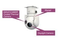 Miniature Shipborne / Airborne 2-axis Electro Optical IR Thermal Tracking Pod System