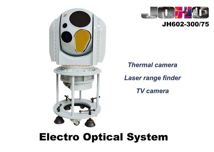 Naval EO IR Camera System with MWIR Thermal Camera , 20Km Laser Range Finder