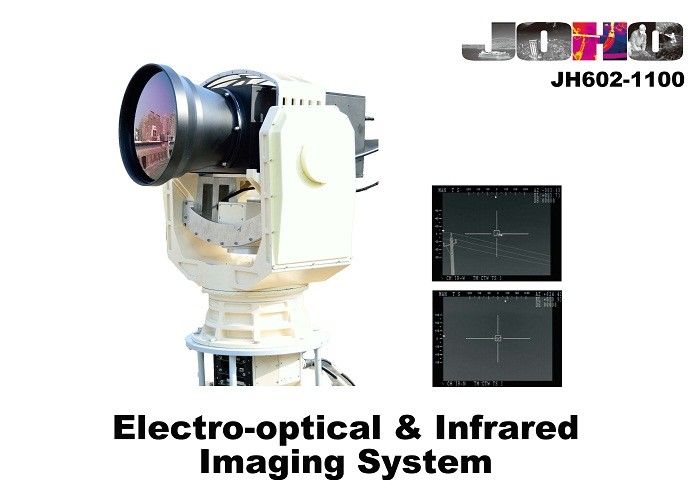 Maritime Long Range Surveillance PTZ Electro Optical Sensor MWIR Thermal Camera 110-1100mm continuous zoom lens