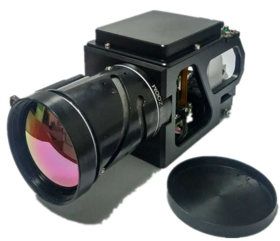 280mm Long Focal Length Continuous Zoom Miniature Airborne MWIR Cooled Thermal Security Camera